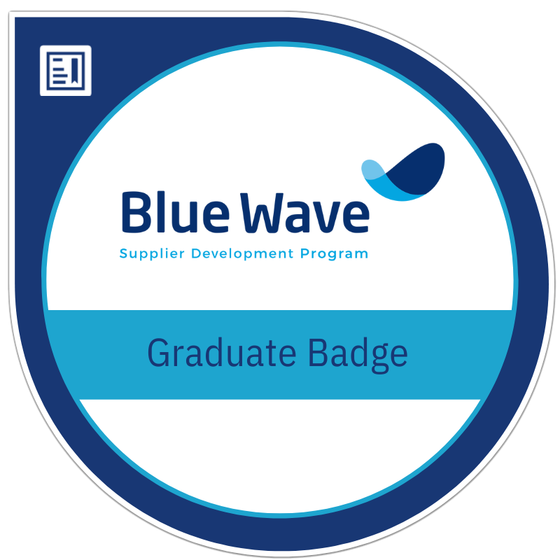 blue wave badge